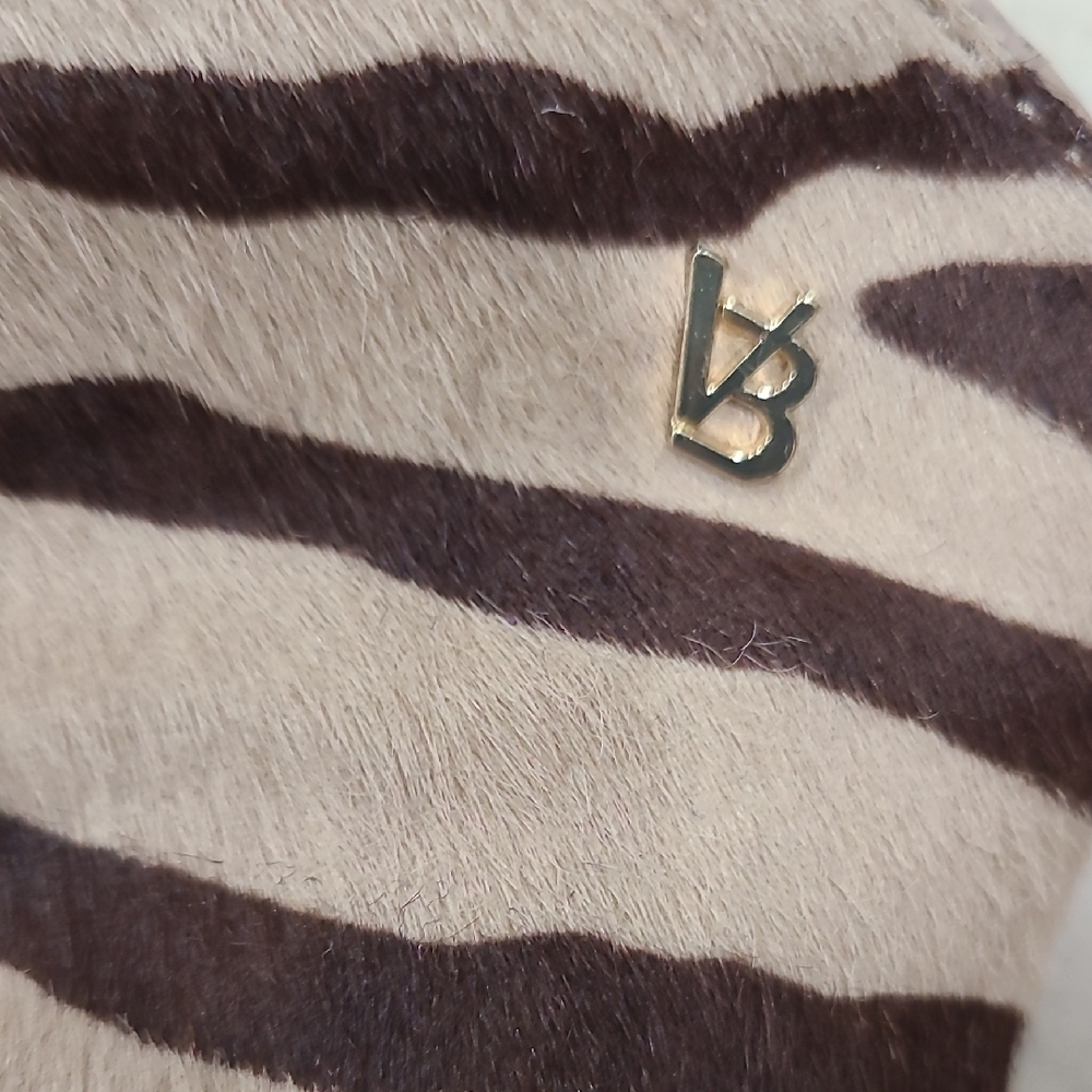 Veronica Beard Brown Zebra Ankle Boots - Picture 8 of 12